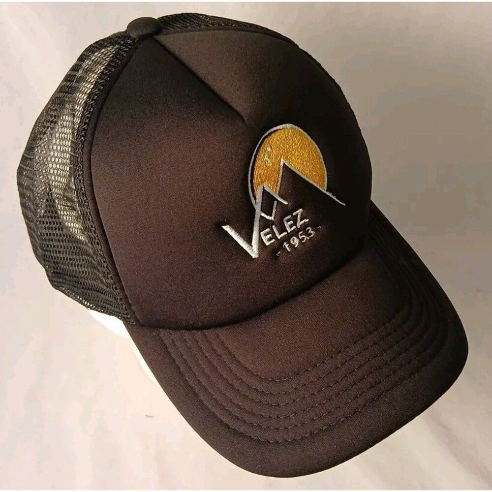 Velez Sarsfield 1953 Black Adjustable Snapback Foam Trucker Hat/Cap-NICE!